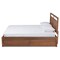 Baxton Studio Saffron ModernWalnut Brown Finished Wood Full Size 4-Drawer Platform Storage Bed 196-11504-11507-ZORO - alternate 2